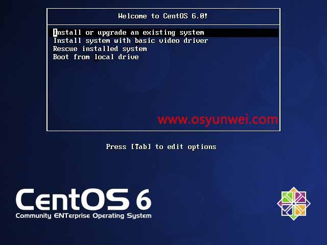 CentOS 6.0安装图解教程（视频）